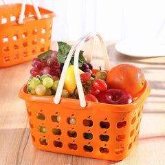 Plastic Storage Basket with Handle Ð Durable & Lightweight for Home & Shopping