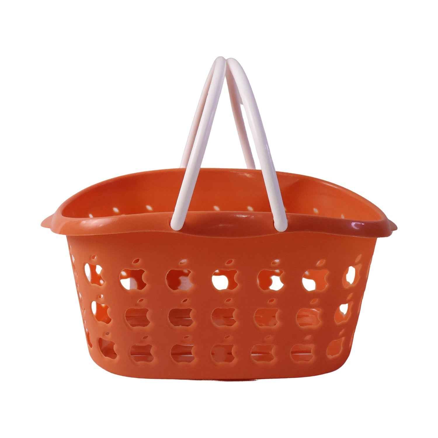 Plastic Storage Basket with Handle Ð Durable & Lightweight for Home & Shopping