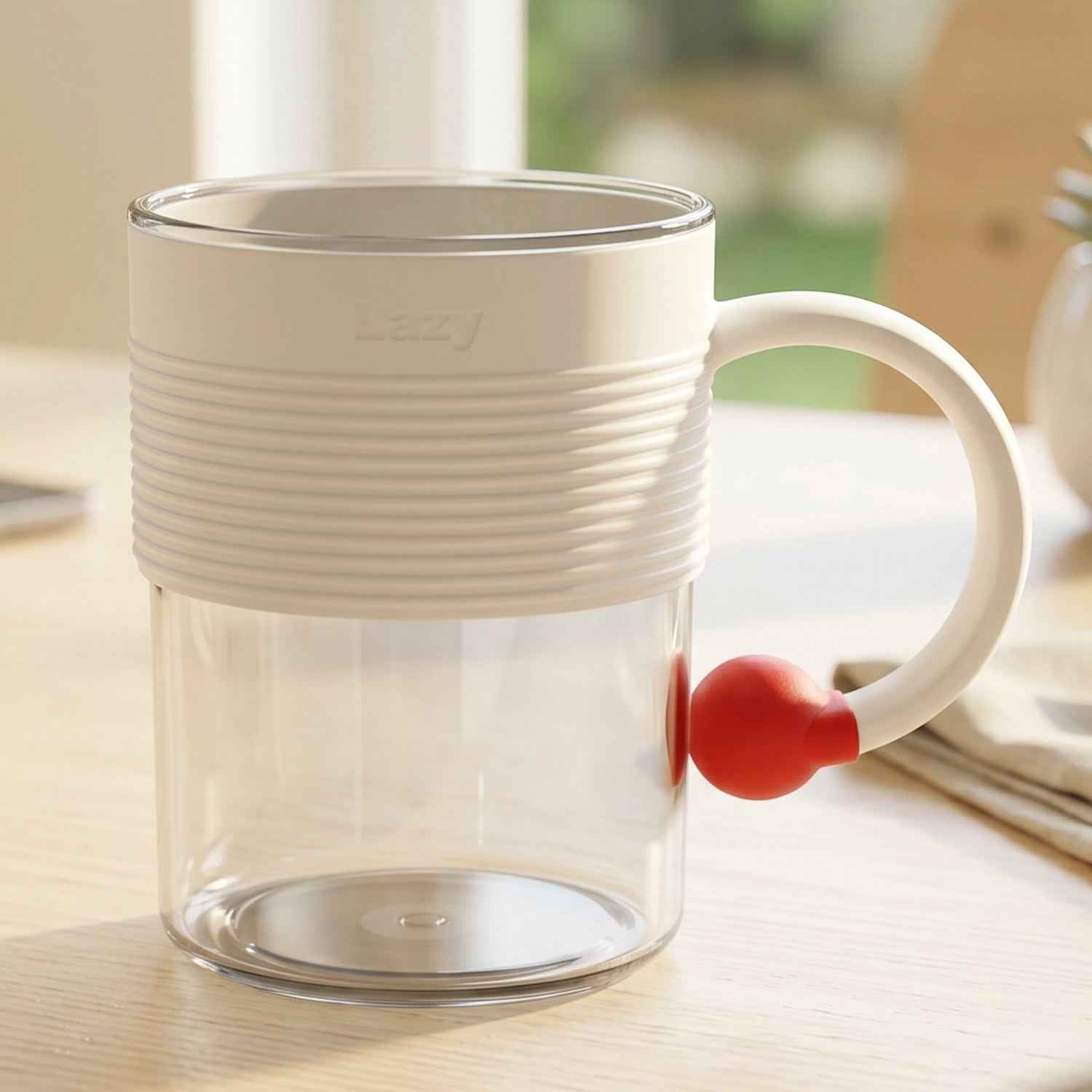 Plastic Coffee Mug Ð Unbreakable with Ring Handle & Anti-Slip Grip