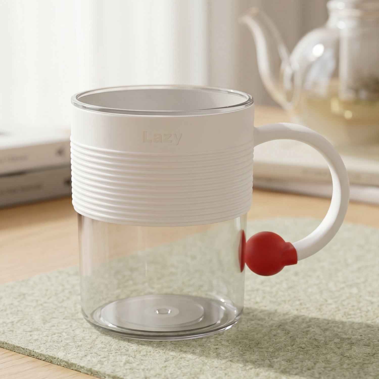 Plastic Coffee Mug Ð Unbreakable with Ring Handle & Anti-Slip Grip
