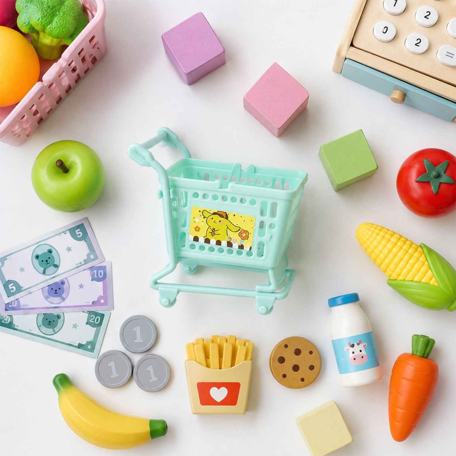 Mini Shopping Cart Toy for Kids Ð Realistic Role Playing Fun
