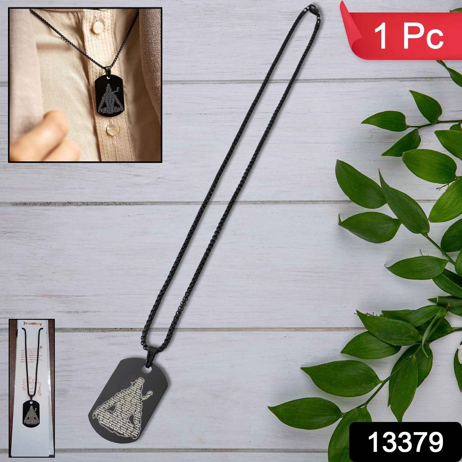 Mahadev Locket – Stainless Steel Shiv Pendant for Men | Indo Glow