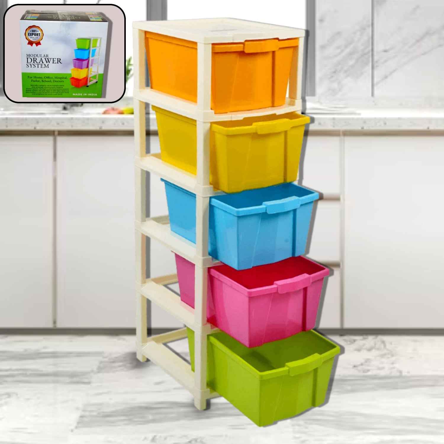 Modular Drawer Organizer – 5-Layer Multipurpose Storage | Organivo