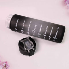 Motivational Water Bottle with Straw & Time Marker | Own Hydrate