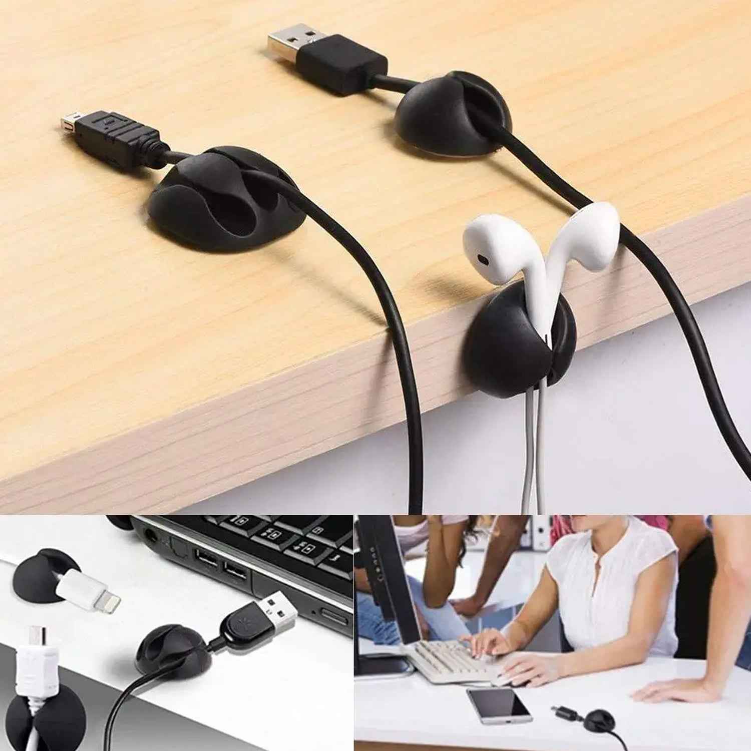 Cable Clips – Multi-Purpose Wire Holder for Desk & Home | Deskrova