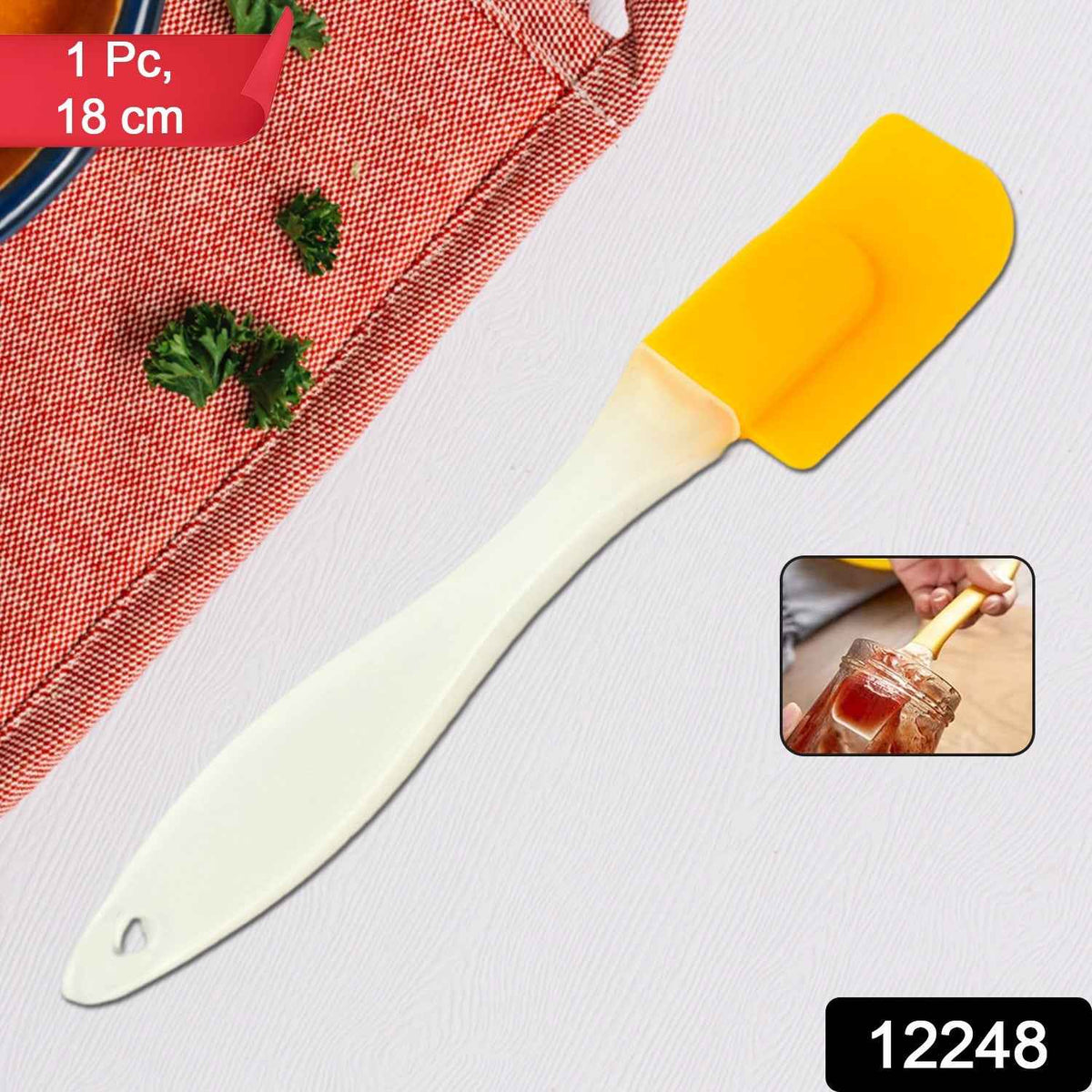 Silicone Cooking Spatula – 18 cm Heat Resistant | Bake & Dwell