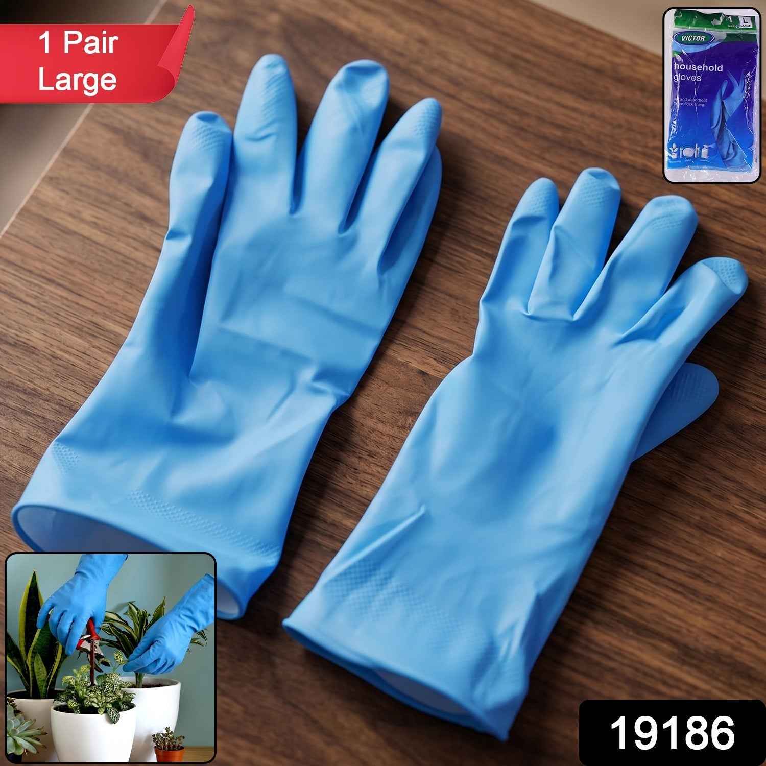 Waterproof Rubber Cleaning Gloves Ð Durable & Reusable Kitchen Gloves