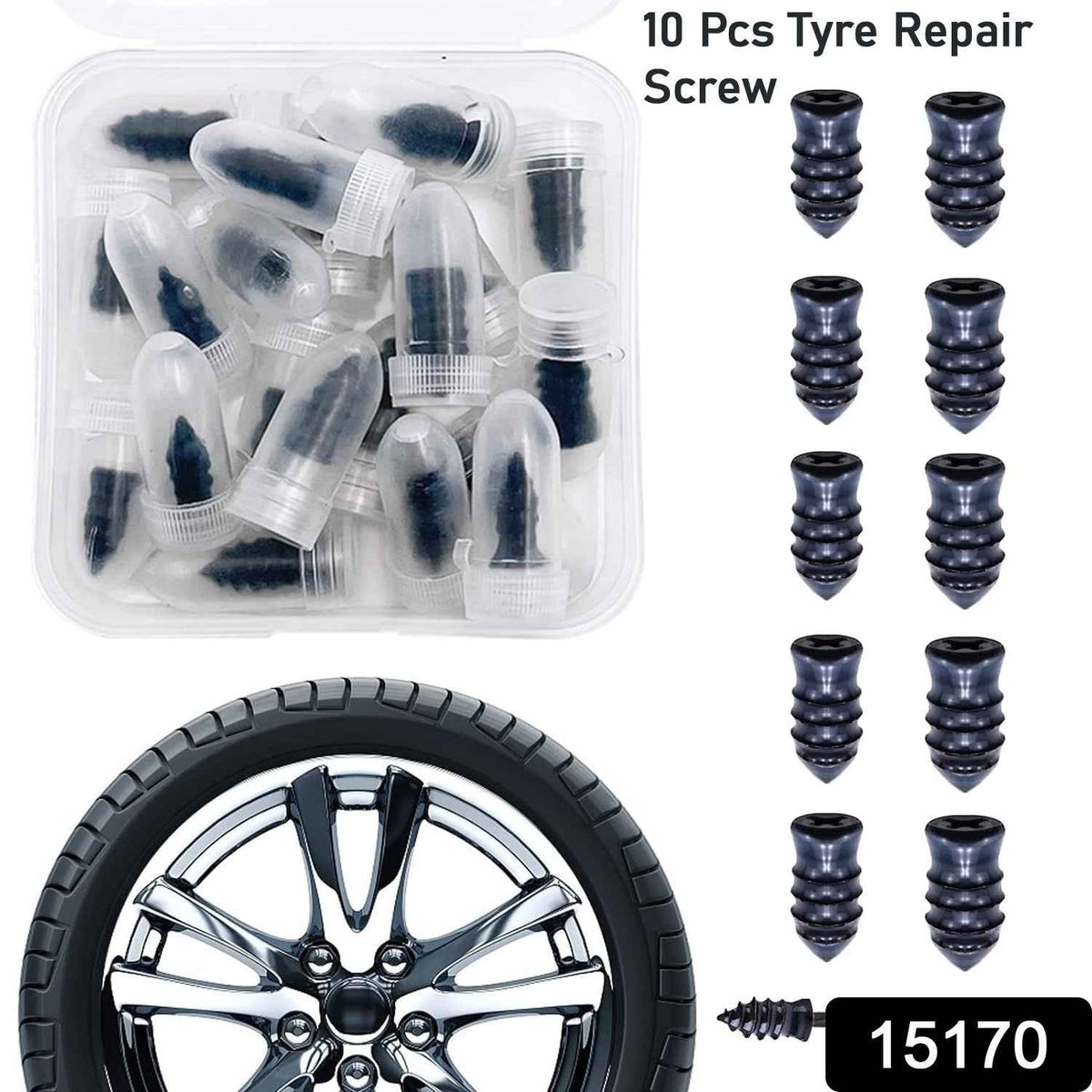 Tire Repair Nails – Puncture Fix Kit (10 Pcs) | Velvet Wheels