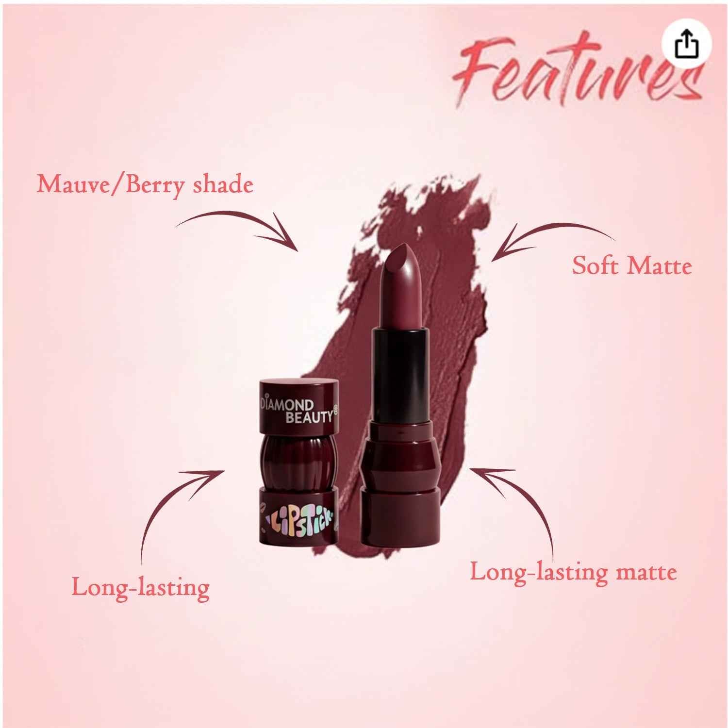 Matte Lipstick – Long-Lasting, Hydrating Bold Lip Color