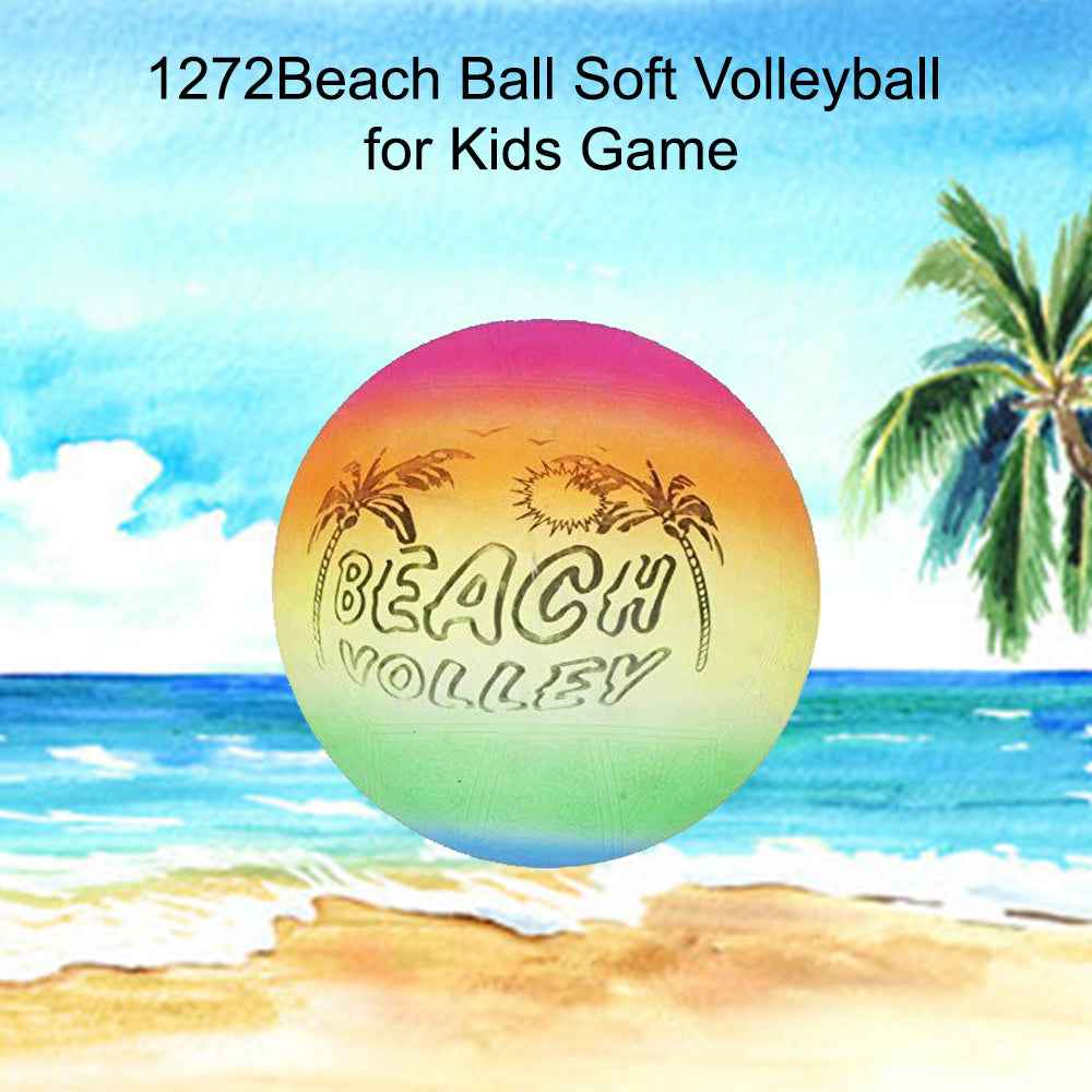 Kids Beach Ball – Soft Inflatable Volleyball | FitFuzion