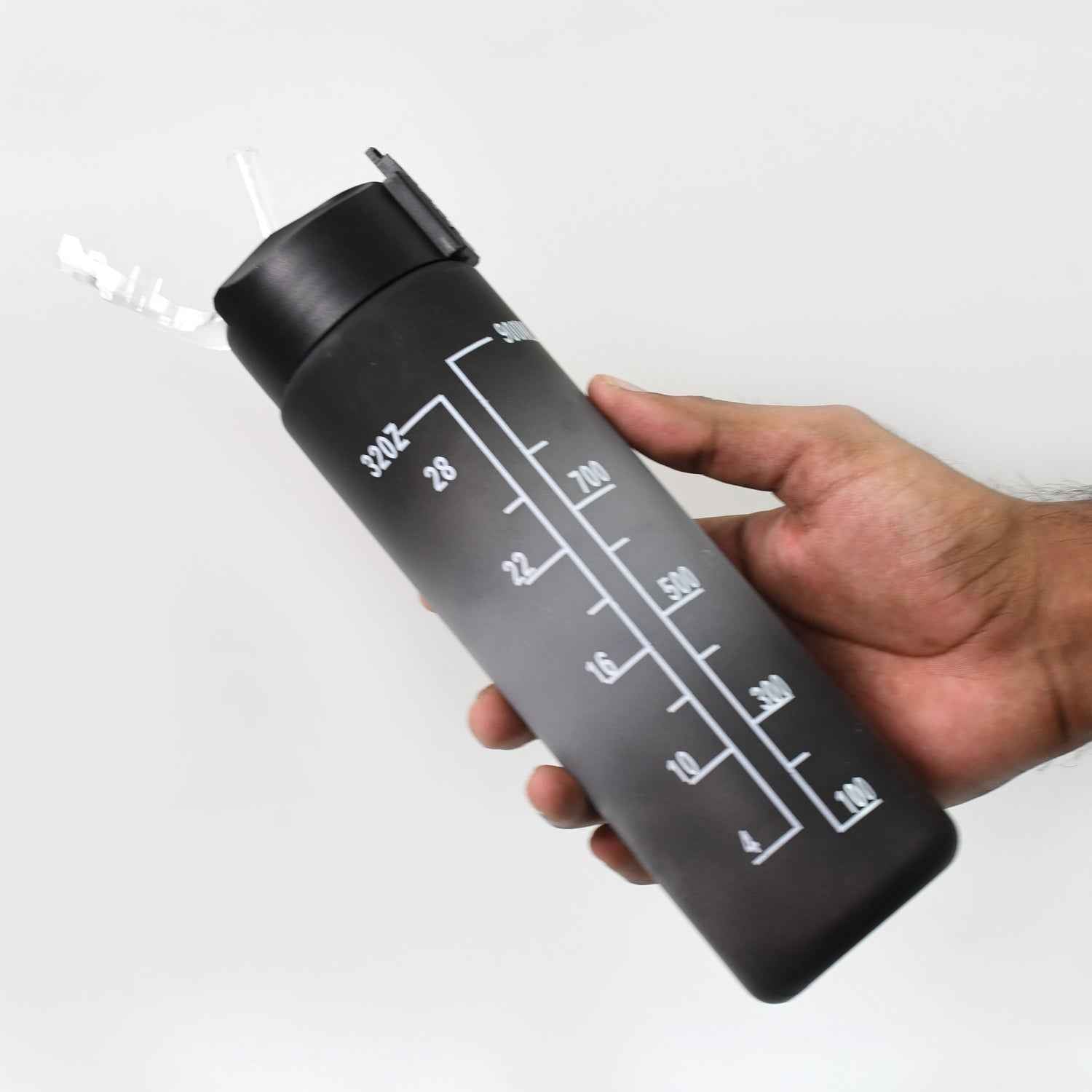 Motivational Water Bottle with Straw & Time Marker | Own Hydrate