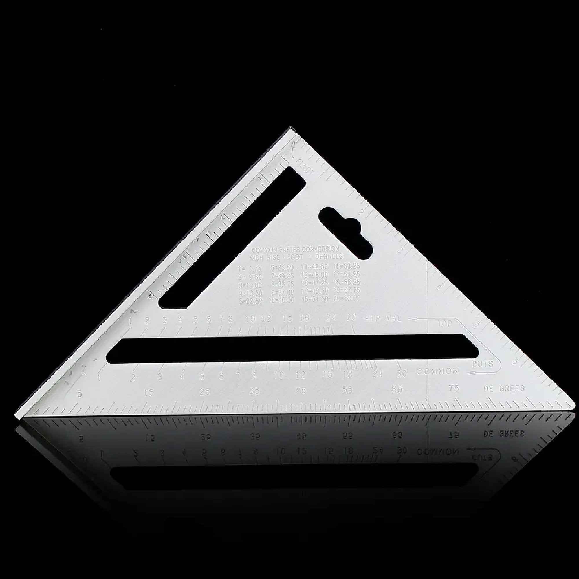 Angled view of the durable aluminium alloy BoltForce Rafter Square.