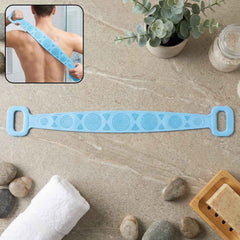 Silicone Back Scrubber Belt Ð Effective Dual-Handle Exfoliation
