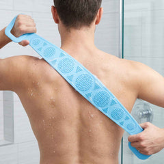 Silicone Back Scrubber Belt Ð Effective Dual-Handle Exfoliation
