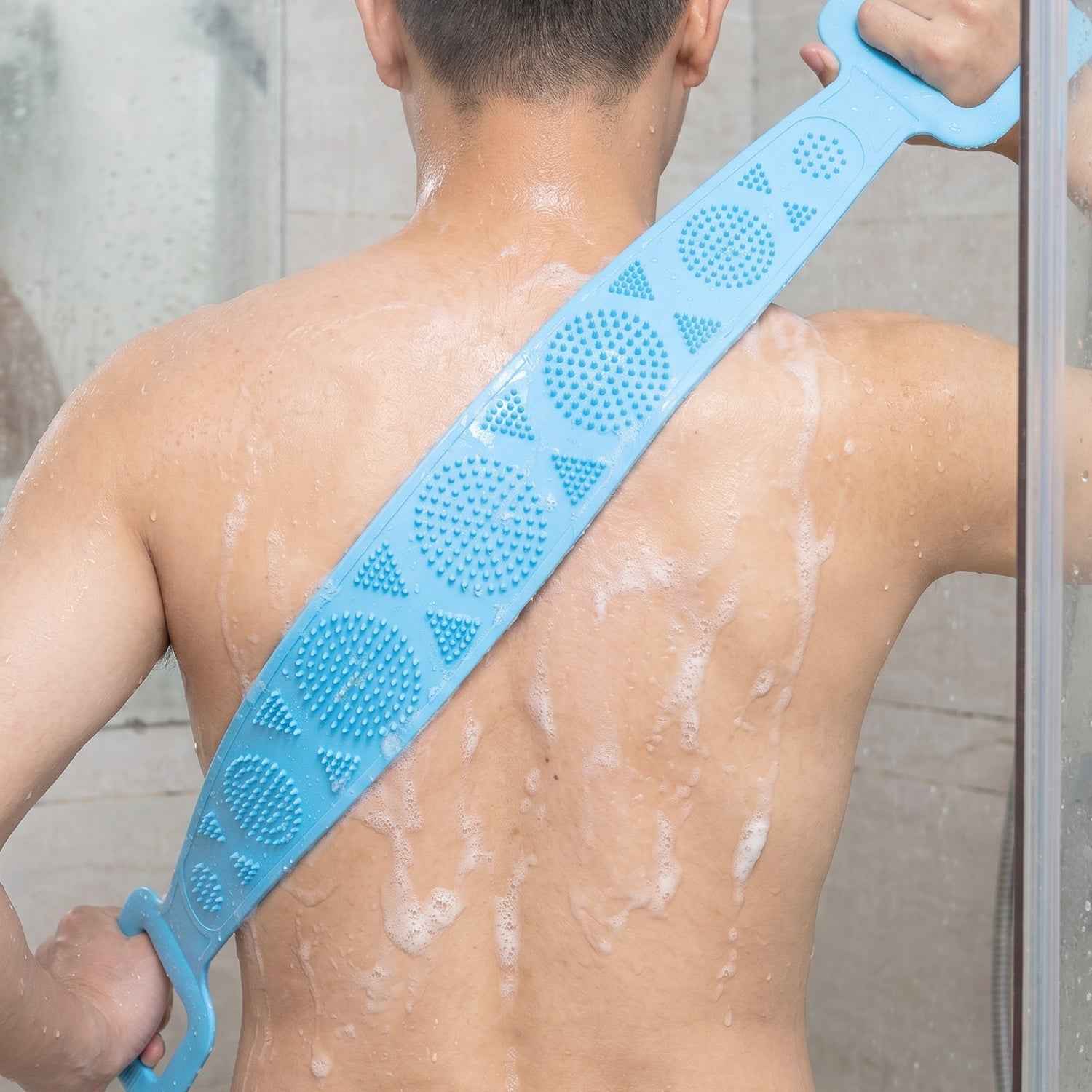 Silicone Back Scrubber Belt Ð Effective Dual-Handle Exfoliation