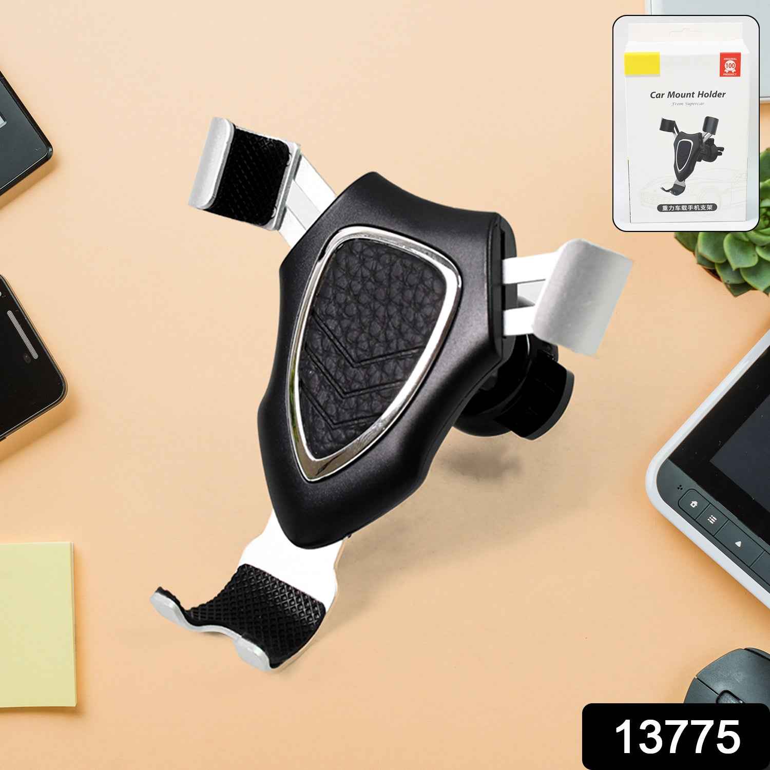 Car Phone Mount – Gravity Grip Mobile Holder | Velvet Wheels