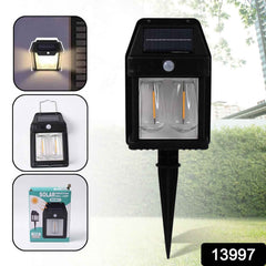 18W Solar Wall Double Light – Motion Sensor & Dual Modes