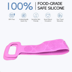 Silicone Body Back Scrubber – Deep Cleansing Bath Brush | VelvaBloom
