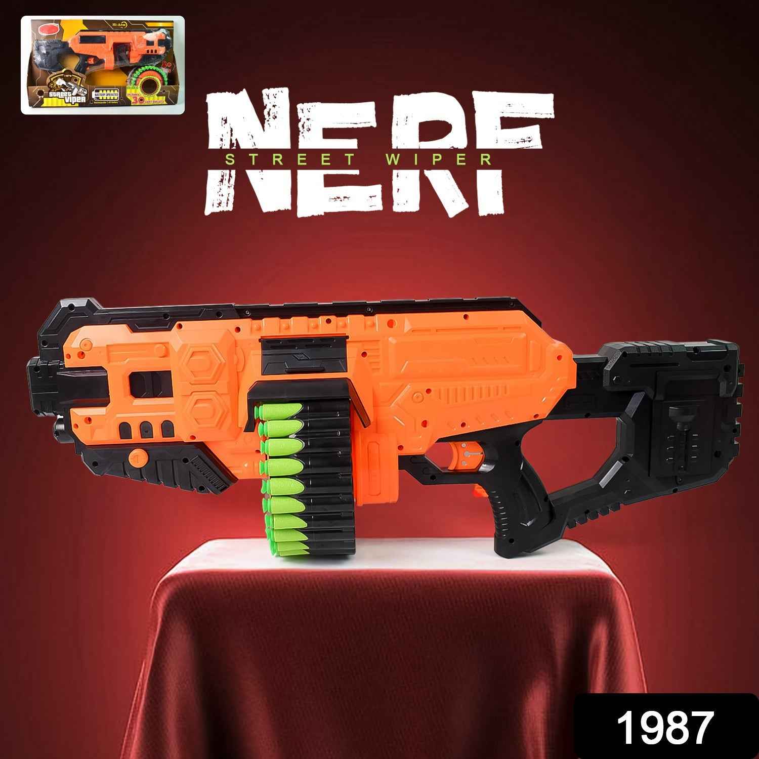 Toy Gun with Soft Bullets – 30-Shot Street Viper | Aditi
