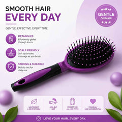 Cushioned Paddle Hair Brush Ð Detangling & Frizz Control for All Hair
