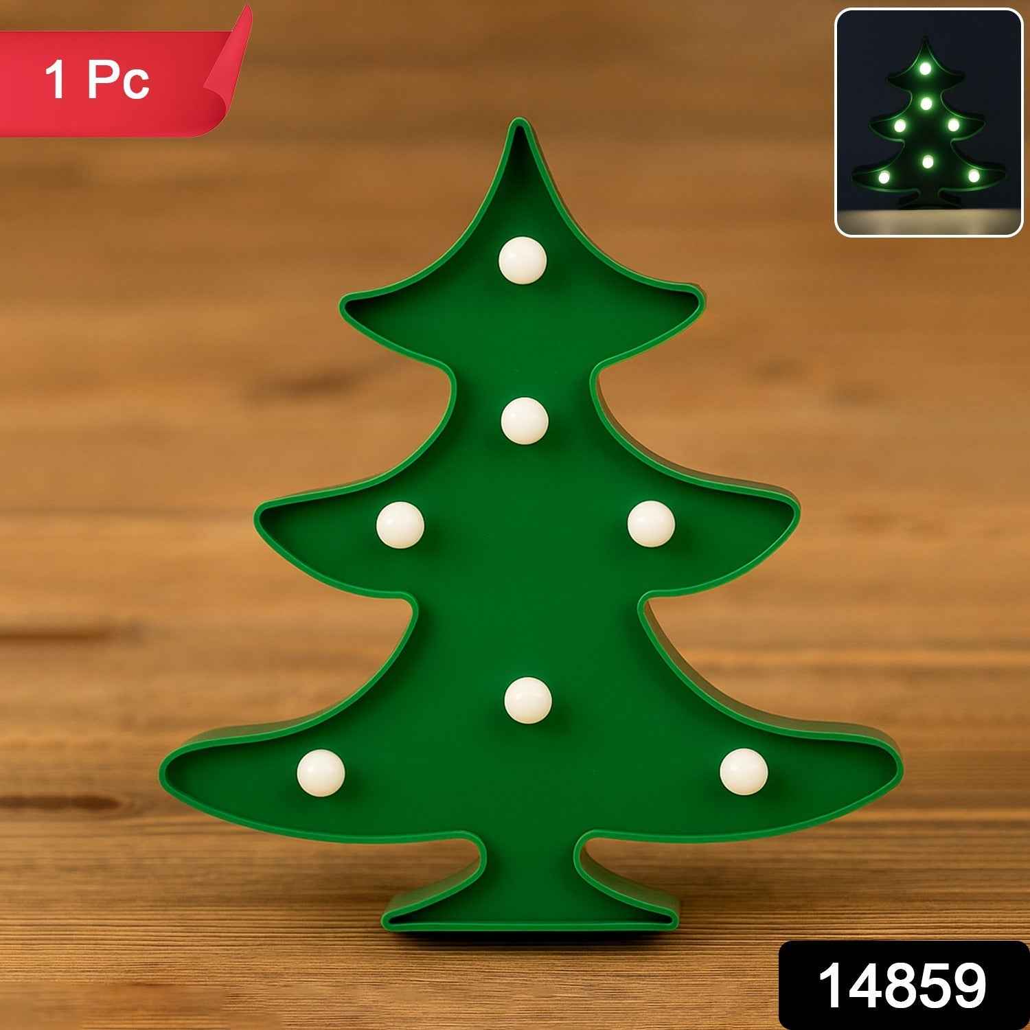 Christmas Tree LED Decorative Night Light – Battery Operated Cozy Glow