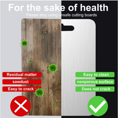 Stainless Steel Multipurpose Chopping Board – Large & Durable