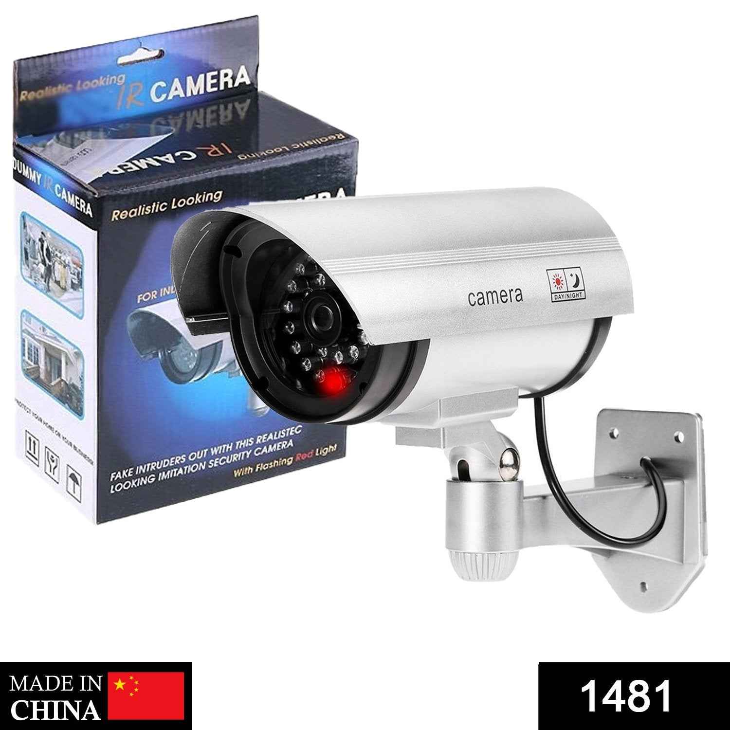 Dummy Security Camera – Outdoor Fake CCTV with LED | AutoSafeo