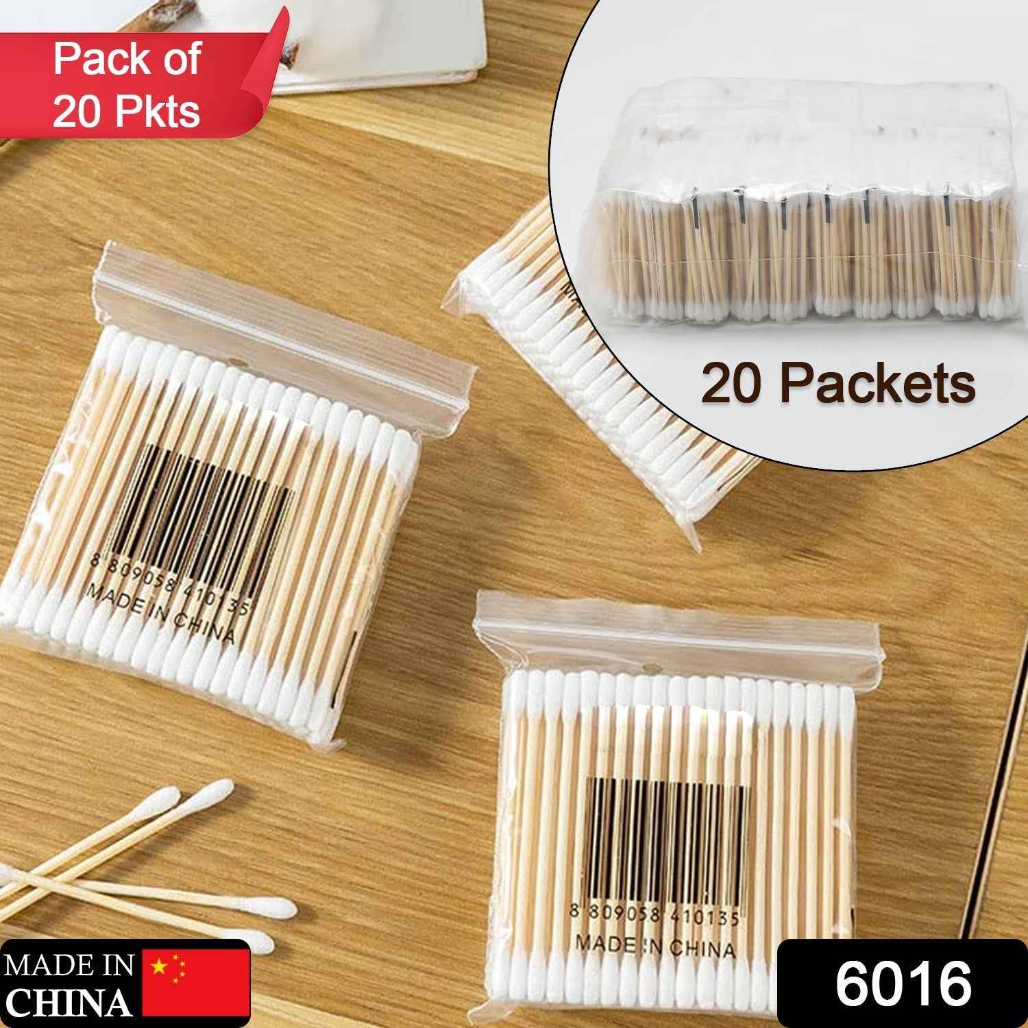 Bamboo Cotton Swabs – Eco-Friendly 20-Pack | Happy Bathers