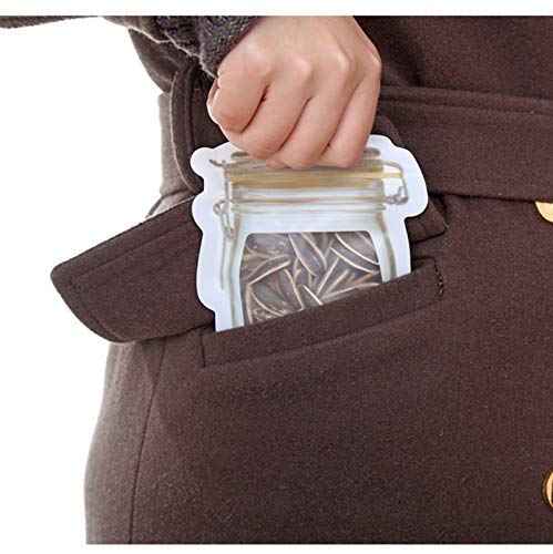 Reusable Food Storage Pouch – Airtight Mason Jar Zipper 150ml | Organivo