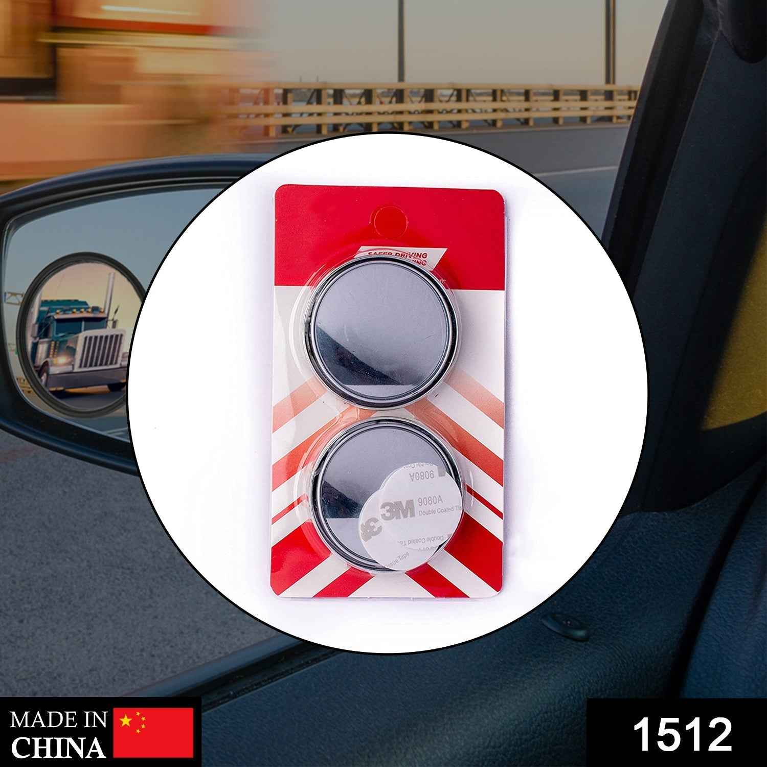 Blind Spot Mirror – Wide Angle Adjustable Convex (2 Pcs) | RaceVault