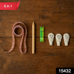 Wall Hanging Tool Kit – 6-in-1 Measurement & Level Set
