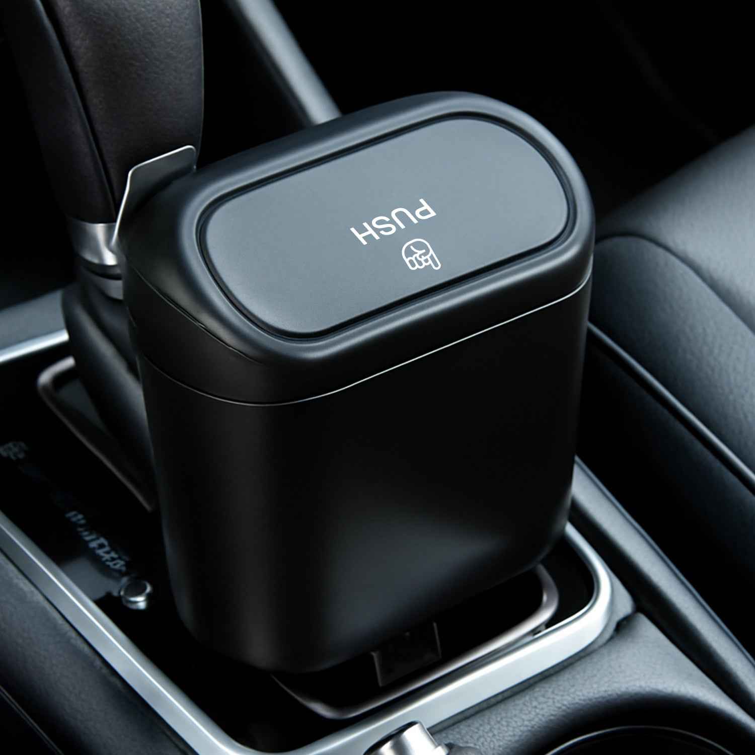 Mini Car Trash Can with Lid – Waterproof & Leak-Proof | Velvet Wheels
