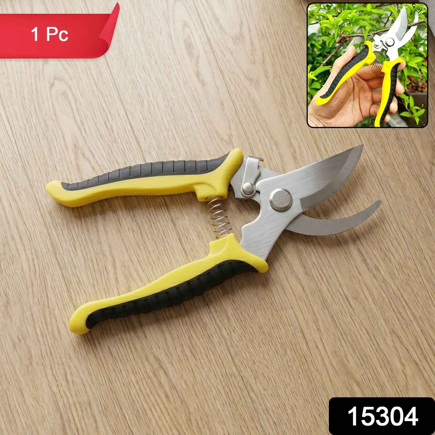 Heavy Duty Garden Pruning Shears Ð Sharp Stainless Steel Blades for Precise Cutting