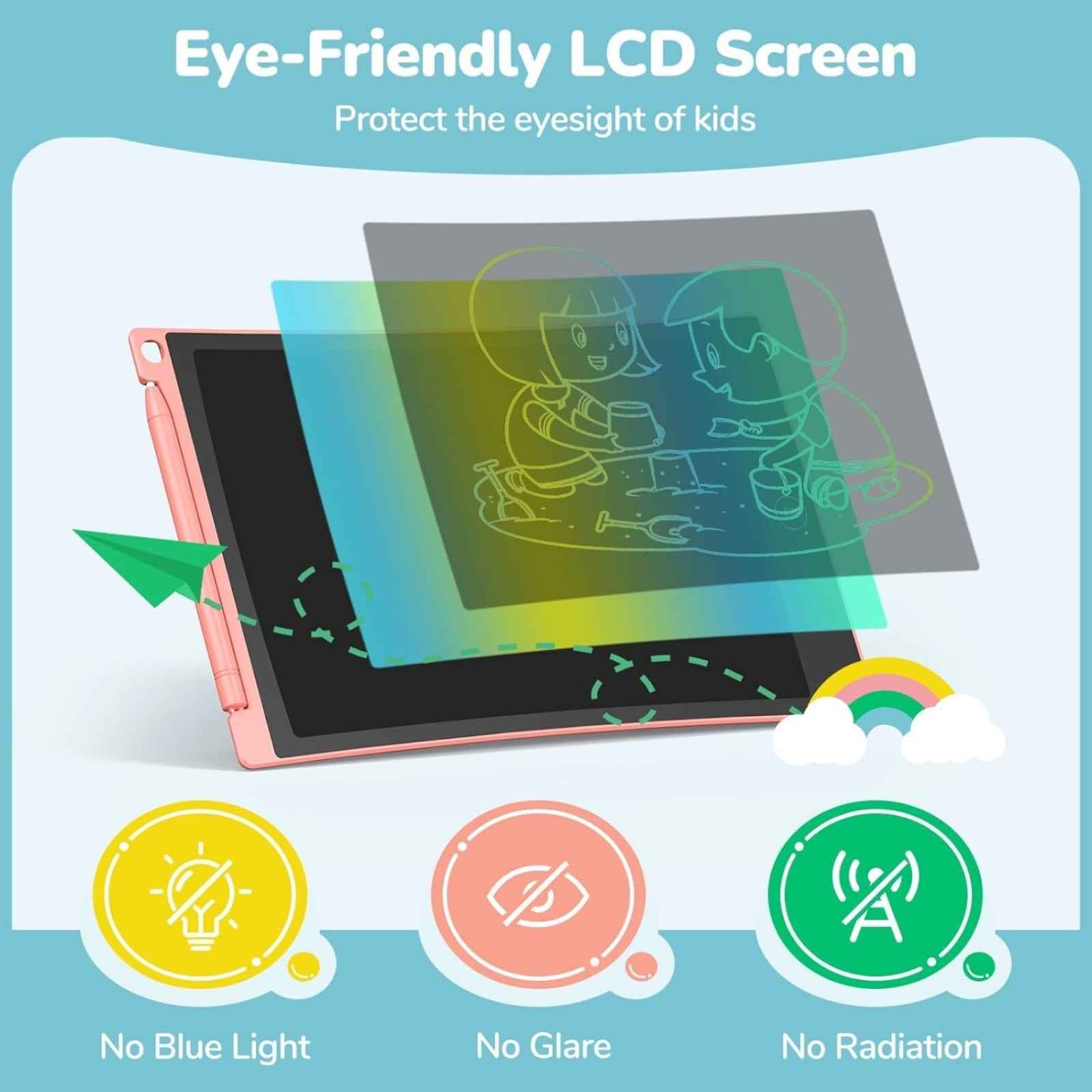 Kids LCD Writing Tablet – 8.5" Portable Drawing Pad | Boardoria