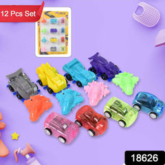 Pull Back Car Set – 12 Mini Vehicle Toys for Kids | Aditi