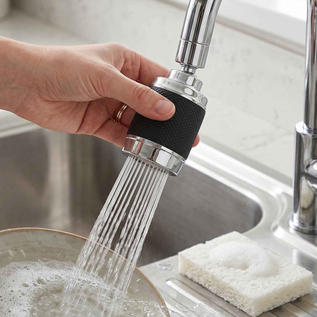 Kitchen Faucet Sprayer Ð 360¡ Rotatable & Water-Saving Nozzle