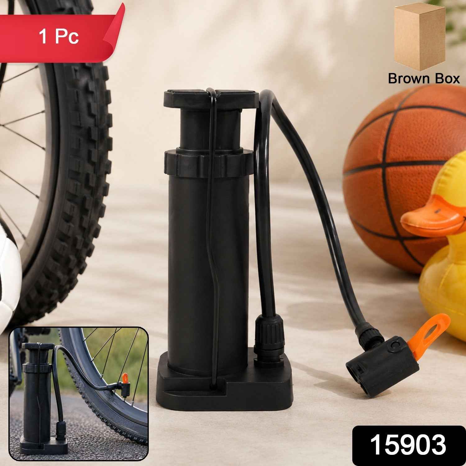 Mini Foot Pedal Air Pump Ð Portable High-Pressure Inflator for Bikes & Balls