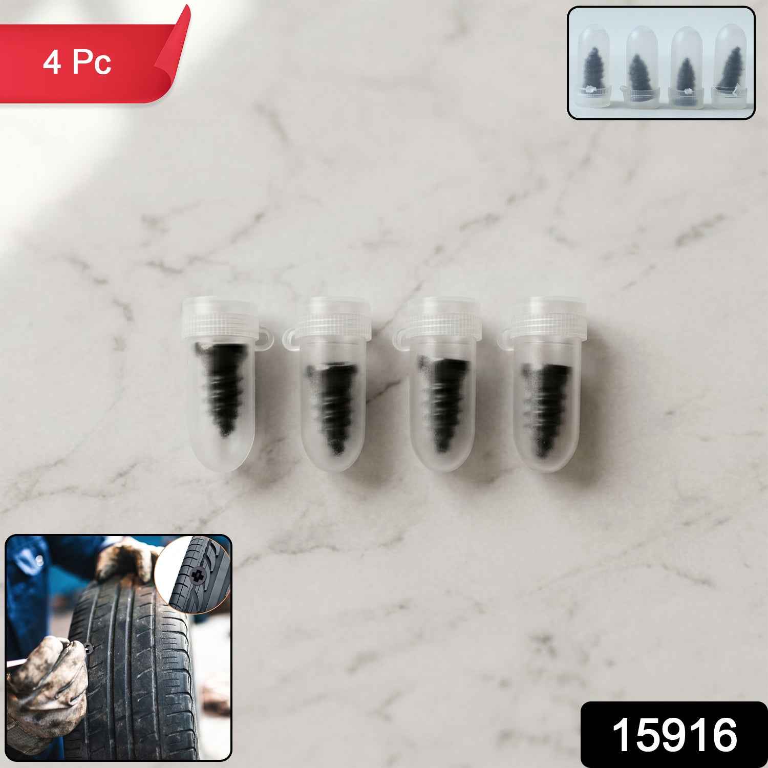 Car & Bike Tubeless Tire Repair Nails Ð Emergency Quick Fix Kit