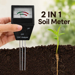 2 in 1 Soil Meter Ð Accurate pH & Fertility Testing for Gardens