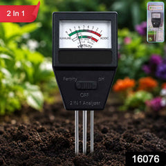 2 in 1 Soil Meter Ð Accurate pH & Fertility Testing for Gardens