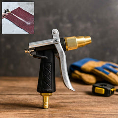 Gold Hose Nozzle – Durable Metal Trigger Spray | Grow Garden Tools
