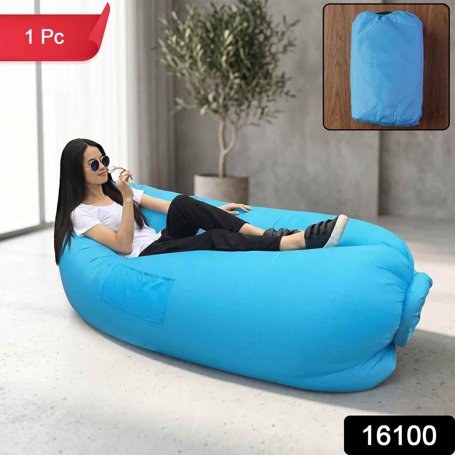 Inflatable Lounger Ð Portable Outdoor Couch for Relaxation