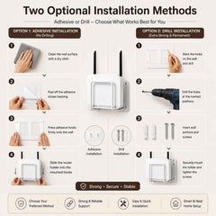 WiFi Router Wall Mount Bracket Ð Space-Saving & Easy to Install