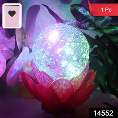 Crystal Ball Lotus LED Decorative Light – Color Changing Ambient Lamp