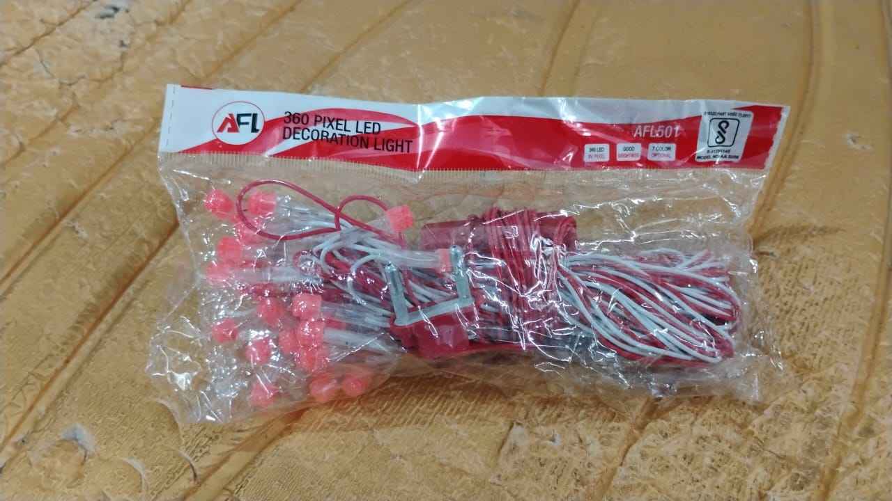 LED Decorative String Lights – 10 Meter Red Glow for Festivals