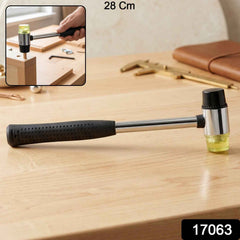 Double Head Rubber Mallet Ð Non-slip grip & durable steel handle