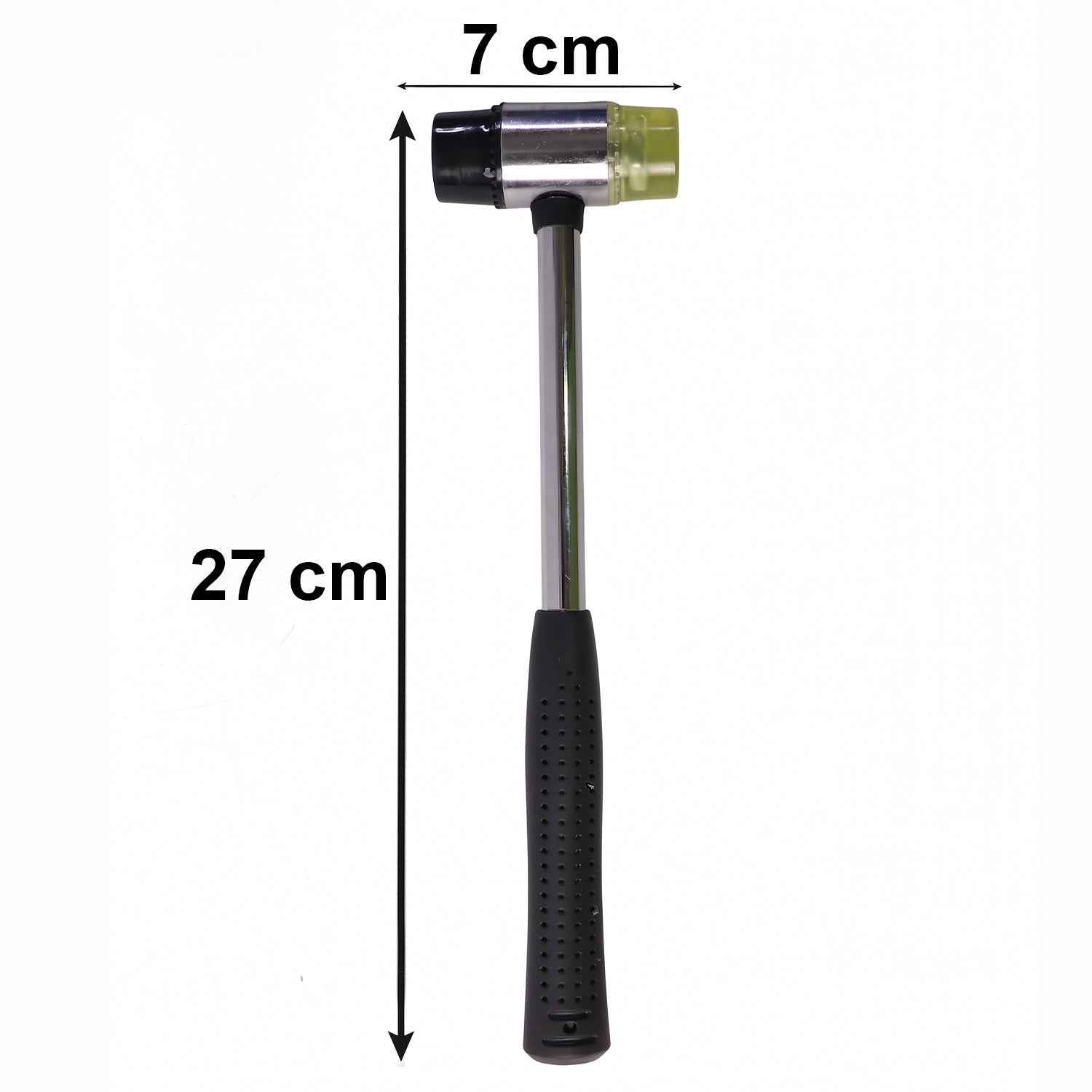 Double Head Rubber Mallet Ð Non-slip grip & durable steel handle