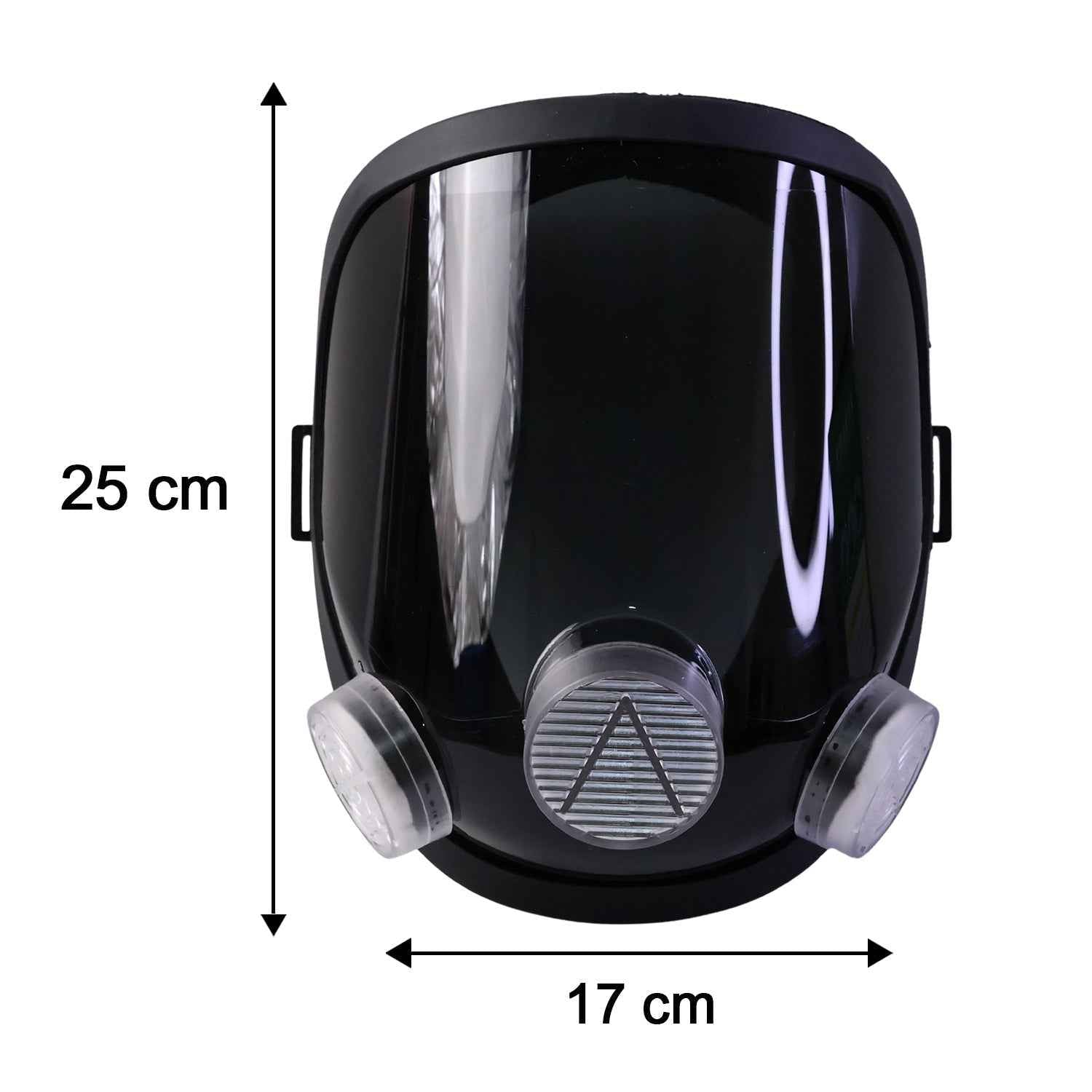 Full Face Safety Respirator Mask Ð Dual Filters & Clear Visor for Protection