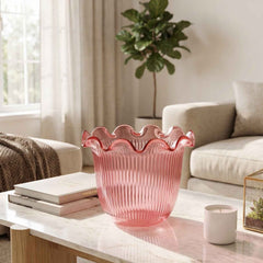 Decorative Ruffled Flower Pot Planter Vase Ð Versatile Home Decor