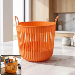Plastic Round Storage Basket Ð Durable and Portable Organizer